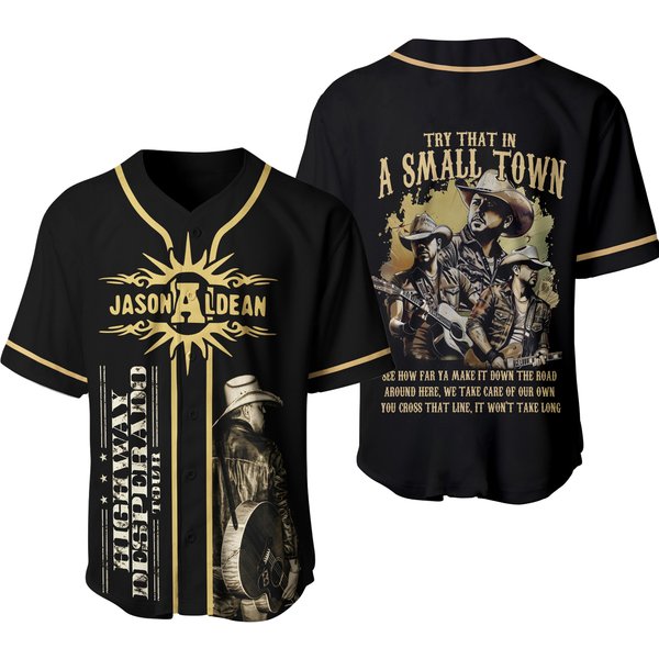 Jason Aldean Highway Desperado Tour Baseball Jersey-image