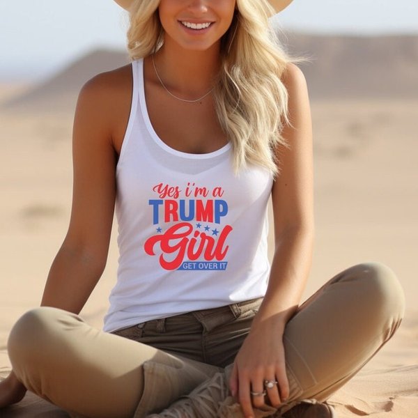 Trump Girl Tank - Women's Racerback-image