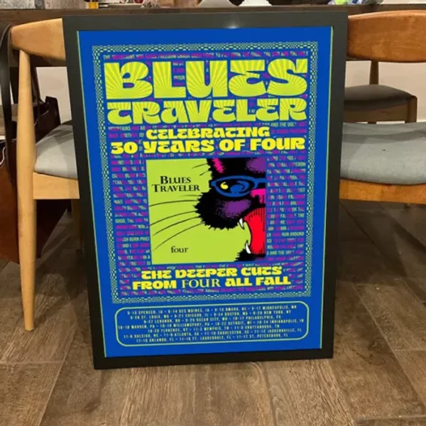 Blues Traveler Celeb 30 Years Of Four Tour 2024 Poster, Home Decor-image