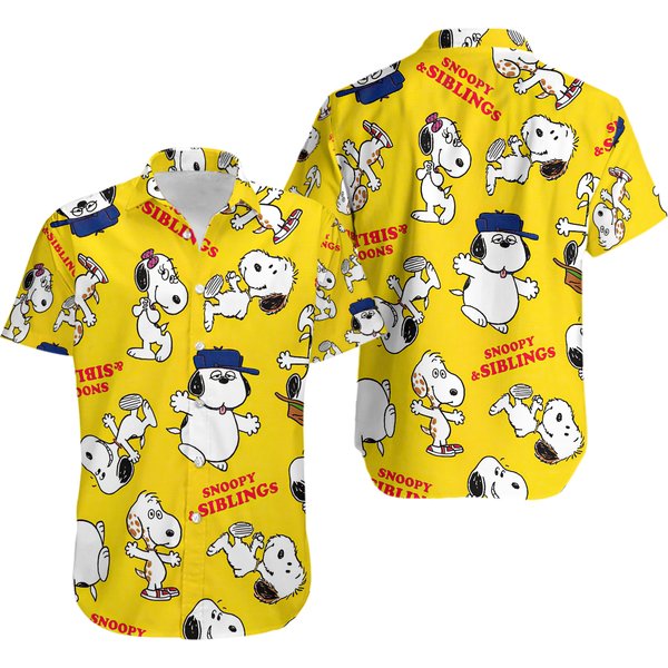 Dancing Snoopy Hawaiian Shirt-image