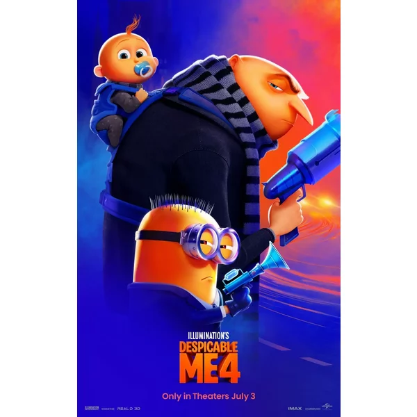 Despicable Me 4 Minions 2024 Movie Poster-image