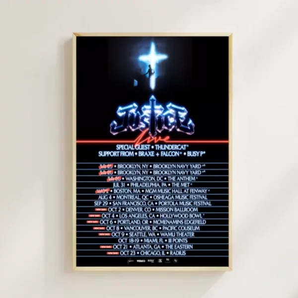 Justice 2024 Poster, Home Decor, Wall Art Decor, Music Lover-image