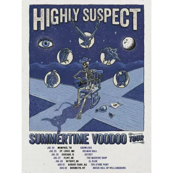Highly Suspect Summertime Voodoo 2024 Poster, Home Decor, Wall Art Decor-image