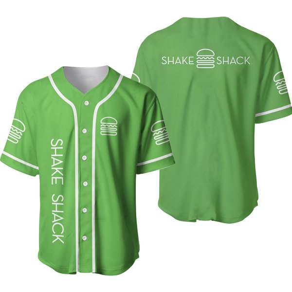 Shake Shack Baseball Jersey, Fat Food Lover Jersey Shirt-image