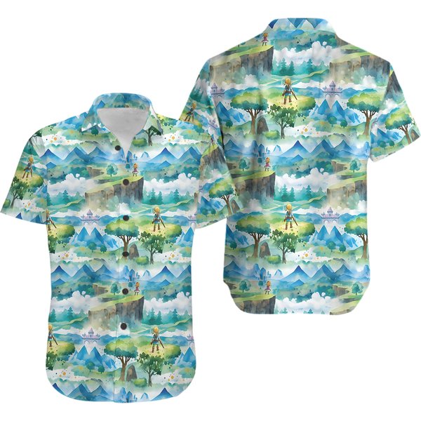 Zelda Totk Themed Hawaiian Shirt-image
