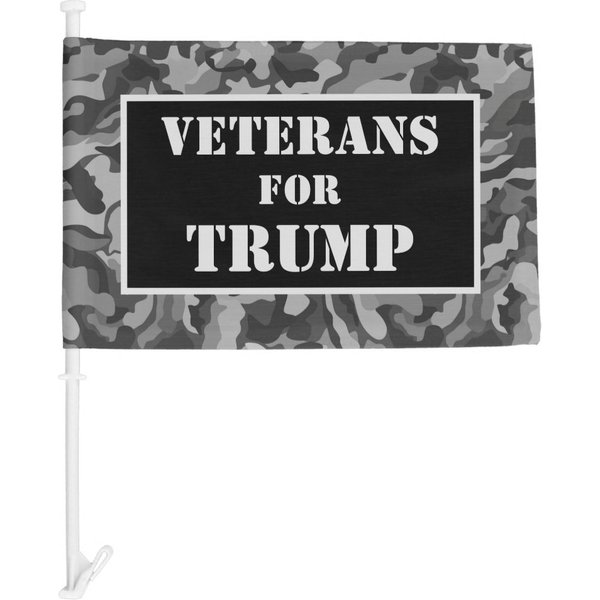 Veterans For Trump Car Flag-image