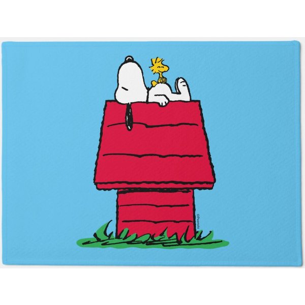 Snoopy &Amp; Woodstock Doghouse Doormat-image