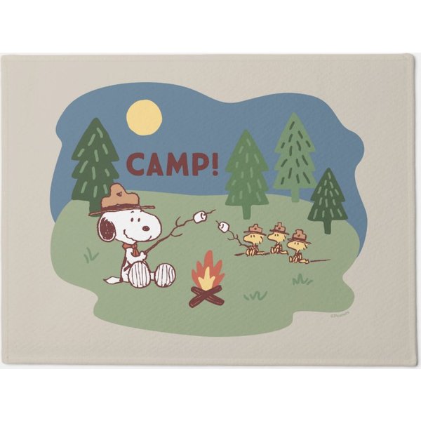 Snoopy & Woodstock At The Campfire Doormat