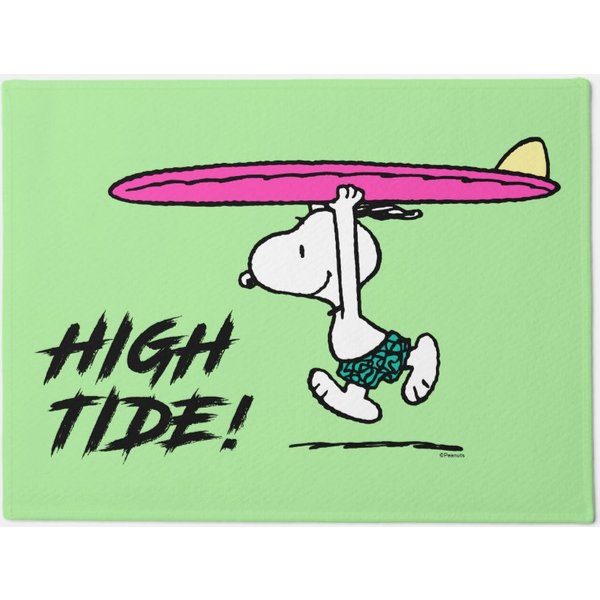 Snoopy Running To The Surf Doormat-image