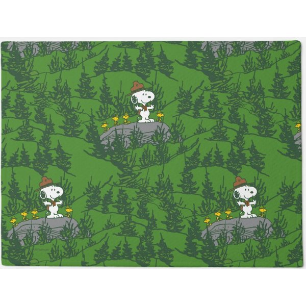 Snoopy Beagle Scout Hiking Pattern Doormat-image