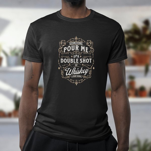 Someone Pour Me Up A Double Dhot Of Whiskey Shaboozey T-Shirt, Whiskey Gift-image