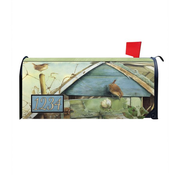 Marjolein Bastin, Barn Birdsong Personalized Magnetic Mailbox Cover-image