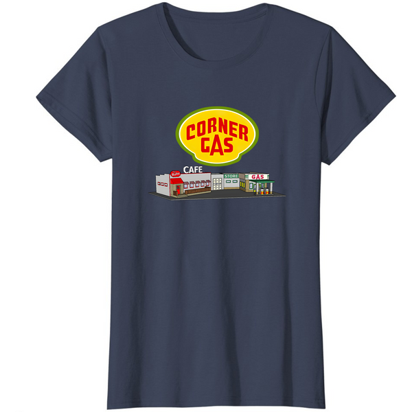 Corner-Gas-Logo-And-Station-Womens T-Shirts-image