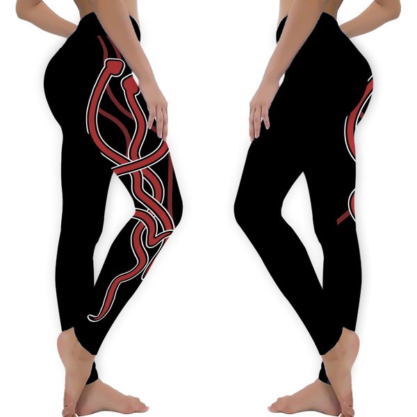 Reputation-inspired Red Snake Leggings