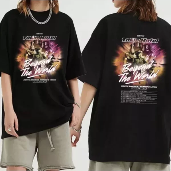 Tokio Hotel - Beyond The World Tour 2024 Shirt, Tokio Hotel Band Fan Shirt-image