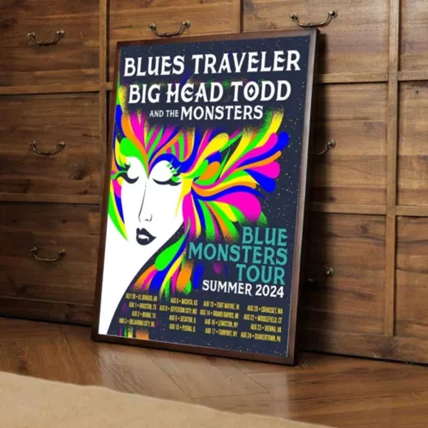 Blues Traveler &Amp; Big Head Todd &Amp; The Monsters - Blue Monsters Tour 2024 Poster-image