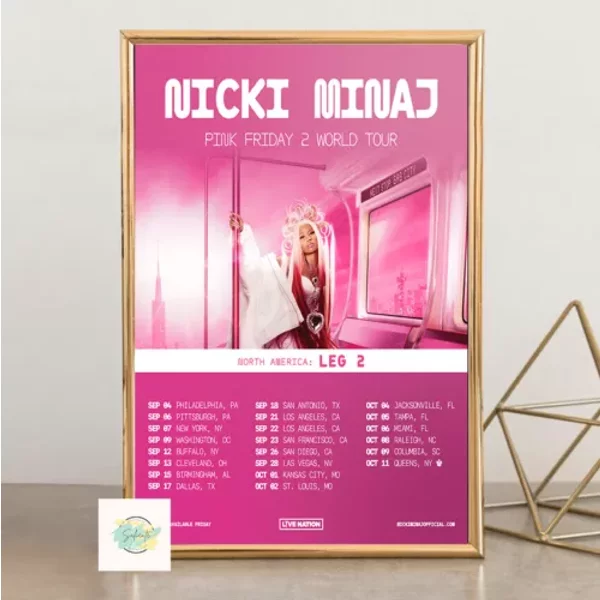 Nicki Minaj Pink Friday 2 World Tour 2024 Poster-image