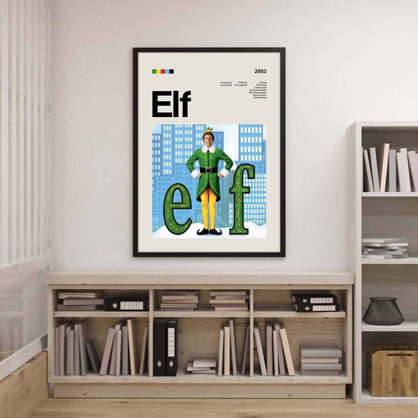 Elf Poster Elf Movies Poster Buddy The Elf Poster Chirstmas Movies Poster-image