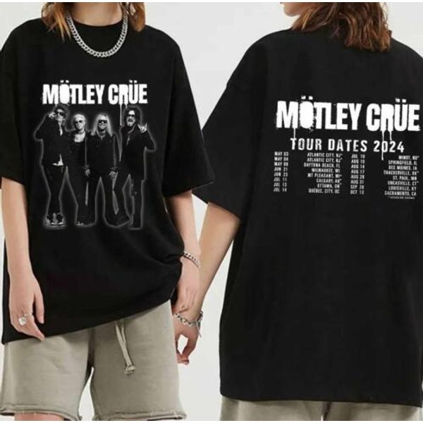 Motley Crue 2024 Tour Shirt Mtley Cre Band Fan Shirt-image