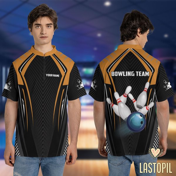 Personalized Strong Pattern Bowling Jersey-image