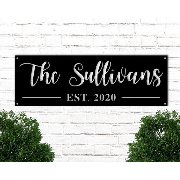 Personalized Custom Metal Sign, Outdoor Signs, Family Name Sign Metal-image