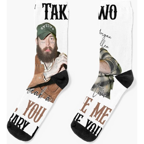 Wallen Western Post Malone Socks, I Had Some Help Socks