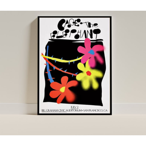 Cage The - Elephant San Francisco Ca July 2 2024 Tour Poster-image