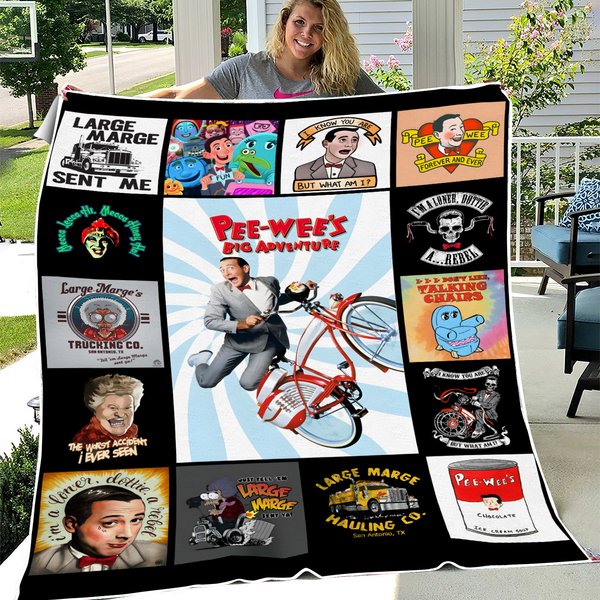 Pee Wees Big Adventure Movie Blanket-image