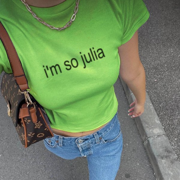 I'm So Julia Baby Tee | Brat, Brat Shirt, Brat Style Shirt-image