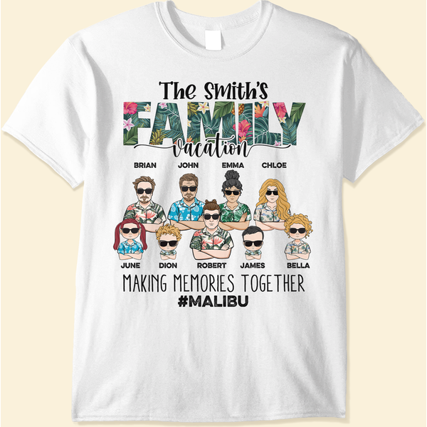 Family Vacation Making Memories Together - Personalized Shirt-image