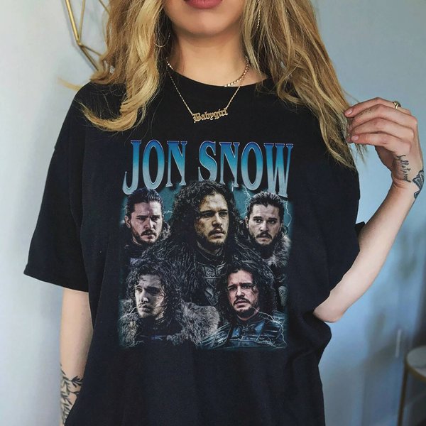Jon Snow Vintage Graphic T-Shirt-image