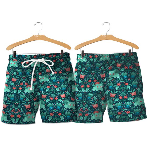 Bulbasaur Oddish Hawaiian Shorts Summer-image