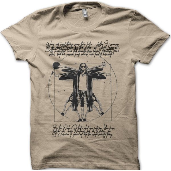 The Dude Vitruvian Man The Big Lebowski Jeff Walter-image