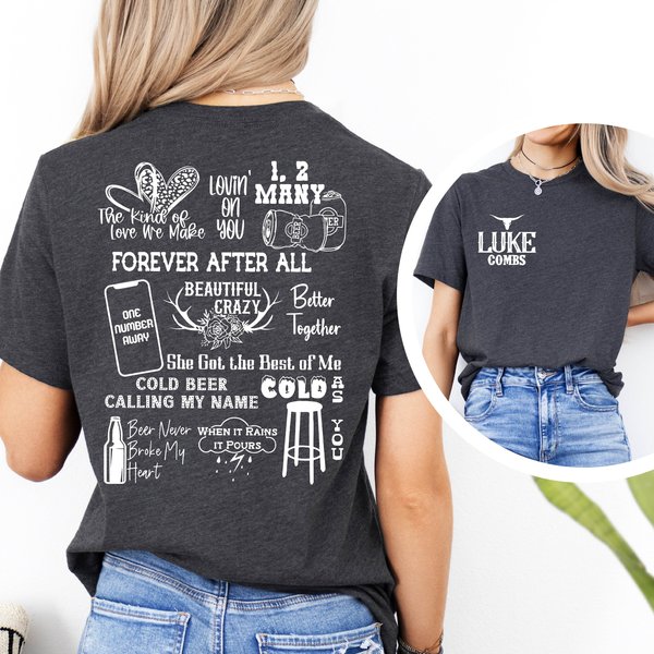 Combs Bullhead Color T-Shirt,Country Music Tee, Fan Shirt, Combs Fan Shirt,Lukee Comb World Tour-image