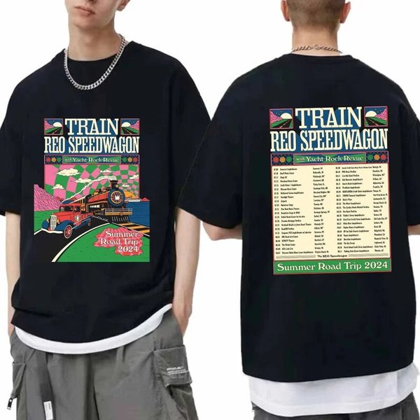 Train And Reo S Wagon The Summer Road Trip 2024 Tour Shirt-image