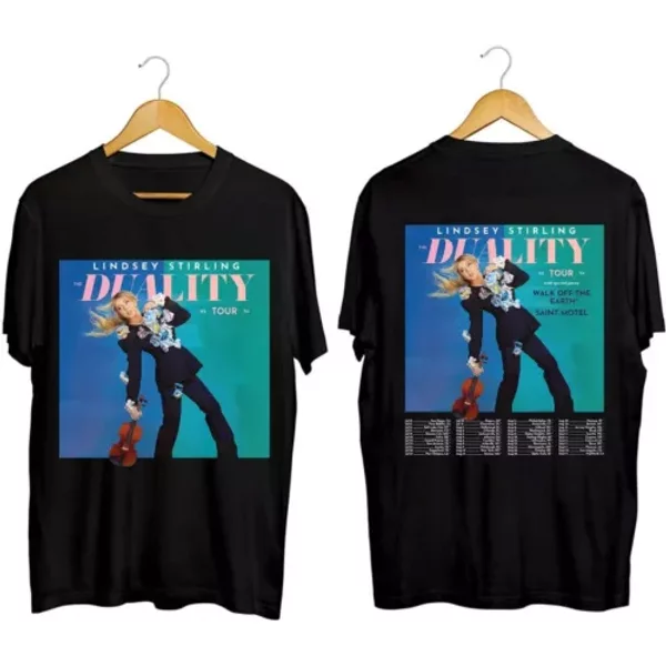 '''Lindsey Stirling''' ''Duality'' Tour 2024 Shirt - Black Shirt-image