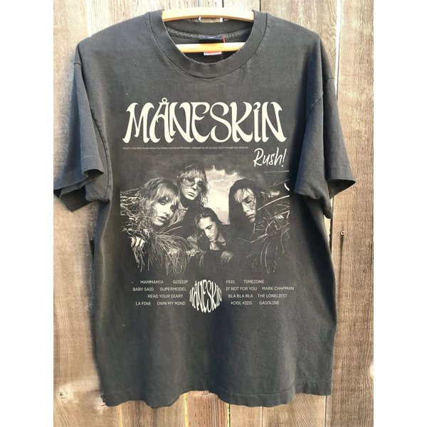 Color Mneskin Rush Tour Shirt, Maneskin Shirt-image