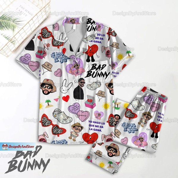 Bad Bunny Holiday Pajamas Set-image