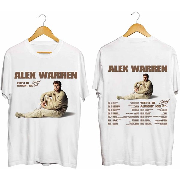 Alex Warren You'll Be Alright, Kid Tour 2024 Shirt, Alex Warren Fan Shirt-image