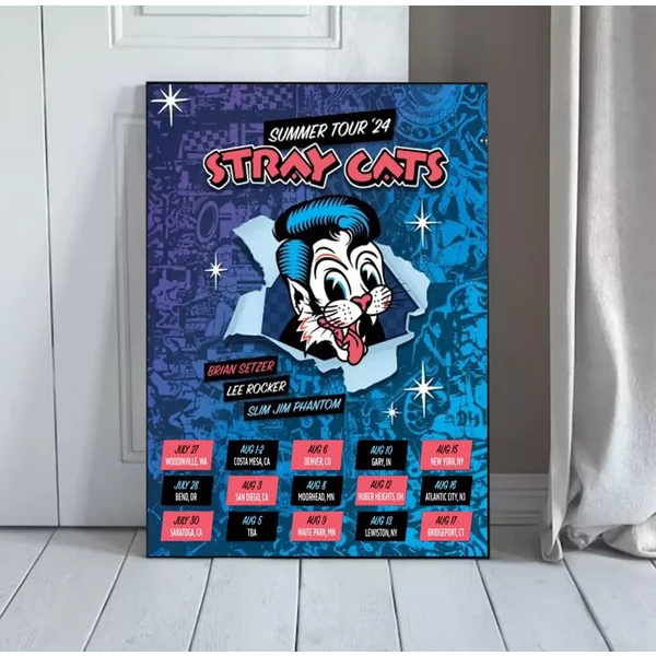 Stray Cats Summer Tour 2024 Poster-image