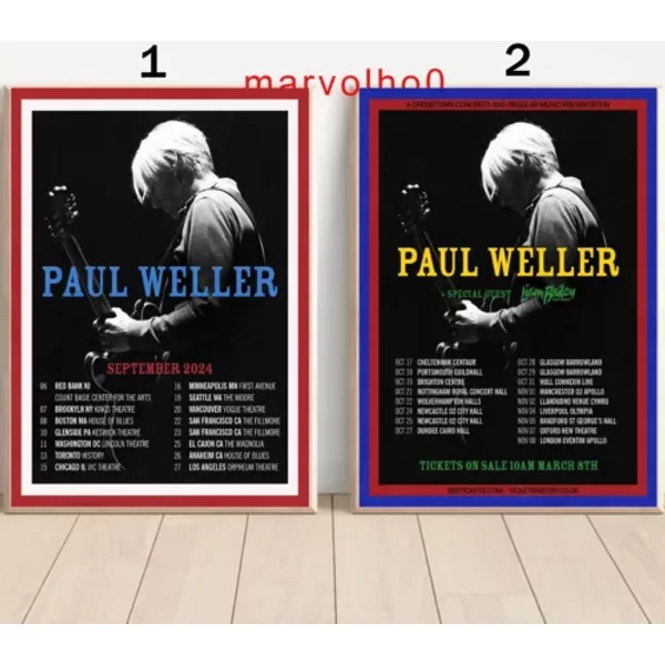 Custom Paul Weller 2024 Tour Poster-image