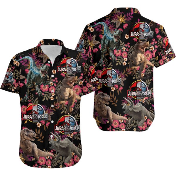 Jurassic Park Hawaiian Shirt For Men-image
