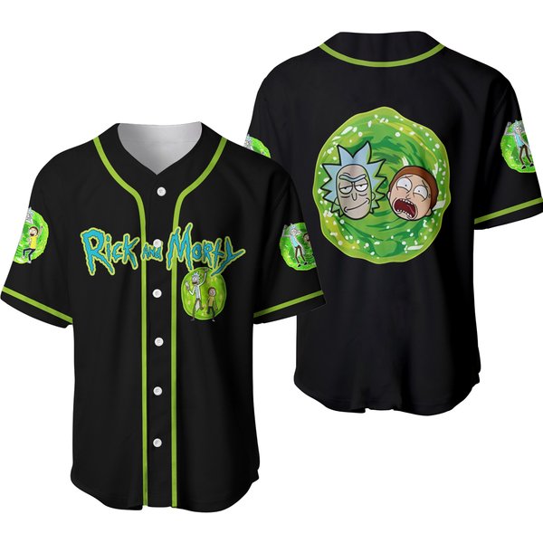 Rick And Rickandmorty Trippy Cosmic Baseball Jersey-image