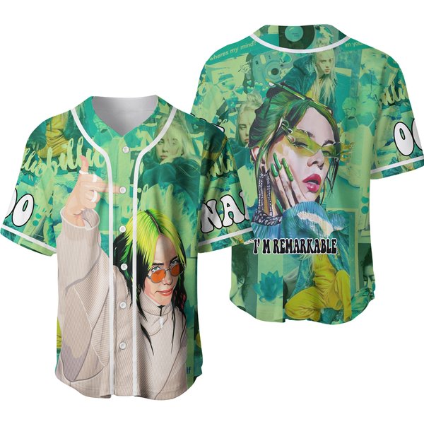 Billie Eilish Tour 2024 Baseball Jersey-image