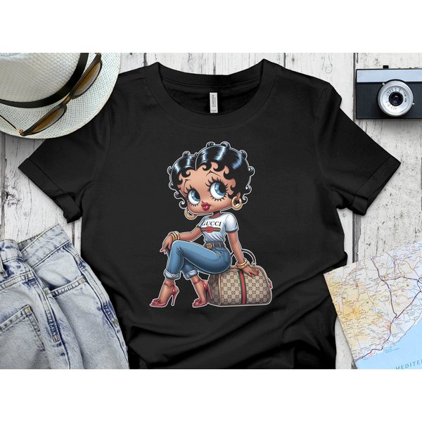 Betty Boop Bag Tshirt, Betty Boop Shirt-image