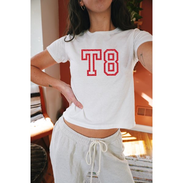 Tate Mcrae Jersey Shirt, Tate Mcrae Concert Baby Tee, T8 Music Merch Graphic T-Shirt-image
