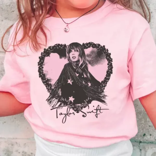 Taylor Heart Eras Swift Youth Tee Unisex Swift Swiftie Taylor Shirt-image