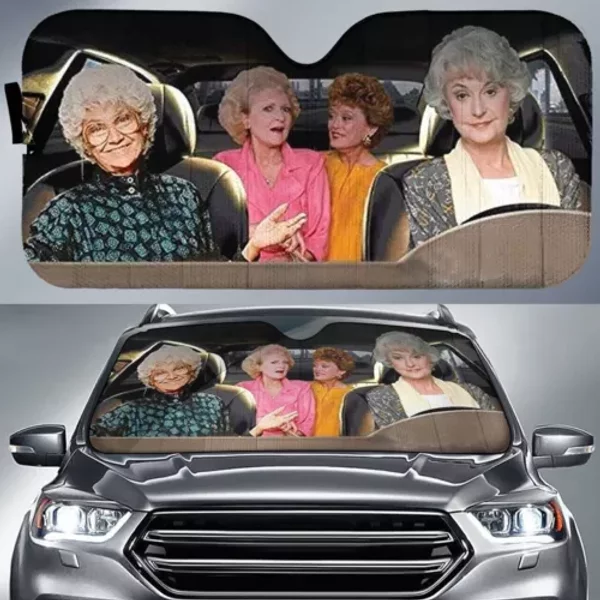 The Stay Golden Car Sunshade Blanche Devereaux Dorothy Zbornak Rose Nylund-image