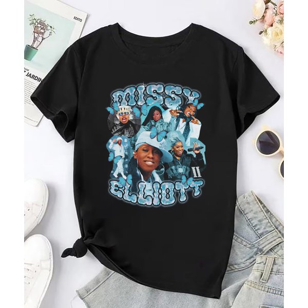 Vintage Missy Elliott 2024 Tour Bootleg Shirt-image