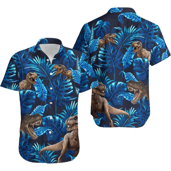 Dinosaur Hawaiian Shirt Dinosaur Hawaii Shirt-image